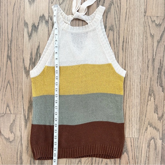 Mine Women’s Striped Multicolor Knit Tank Top Size Small - Picture 8 of 12